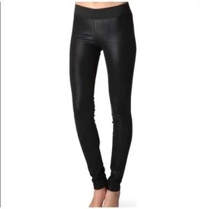 GOLDSIGN coated black zebra jeggings - legging jeans